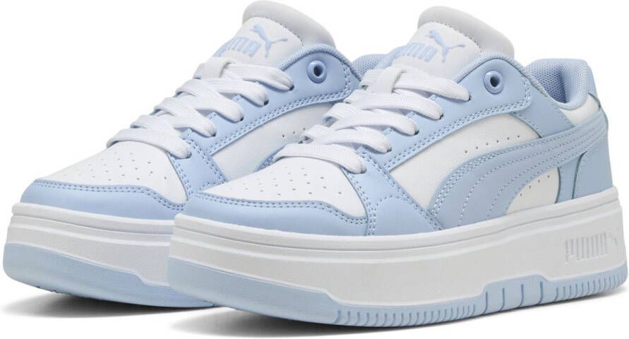 PUMA Rebound Femme Jr Meisjes Sneakers White-Haute Tropic