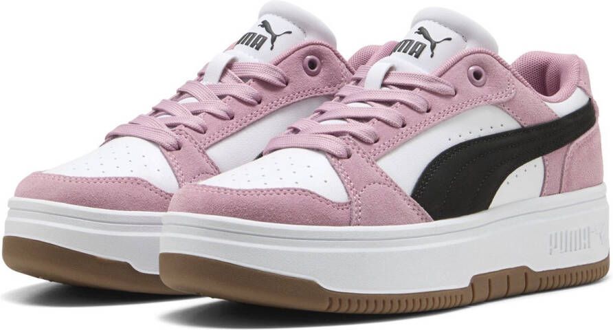 PUMA Rebound Femme Low SD Dames Sneakers White- Black-Poised Pink