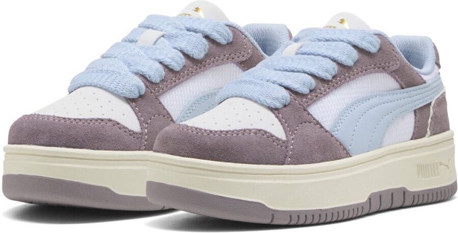 PUMA Rebound Femme Memoires PS Meisjes Sneakers White-Haute Tropi Plum Jam