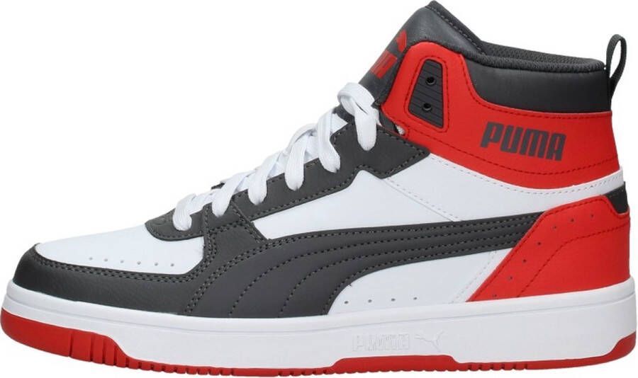 Puma rebound joy mid sneakers zwart rood heren