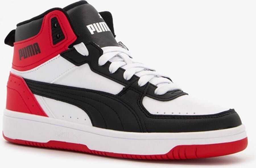 PUMA Rebound JOY Jr Unisex Sneakers White Black HighRiskRed - Foto 3