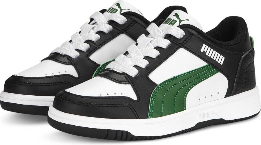 PUMA Rebound JOY Lo AC PS Unisex Sneakers White ArchiveGreen Black