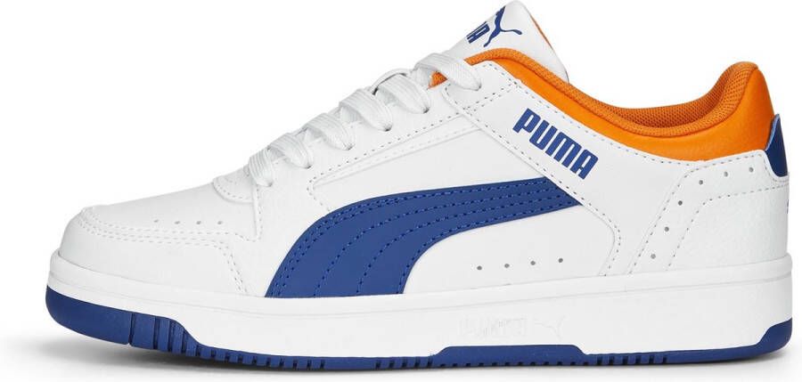 Puma Rebound Joy Lo Jr sneakers wit blauw oranje Imitatieleer 37 - Foto 3