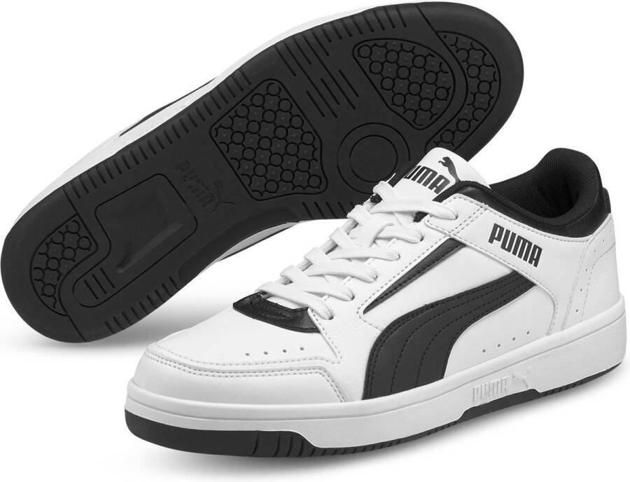 Puma rebound joy low sneakers wit zwart heren