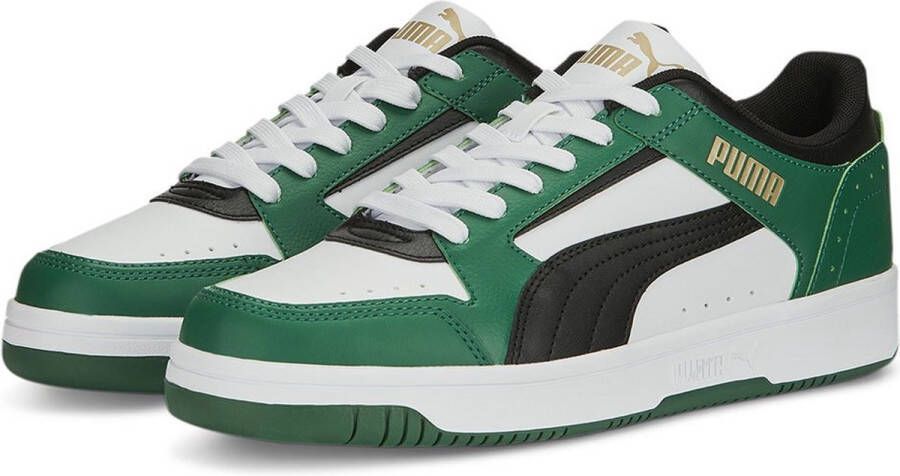 Puma rebound joy low sneakers wit groen heren