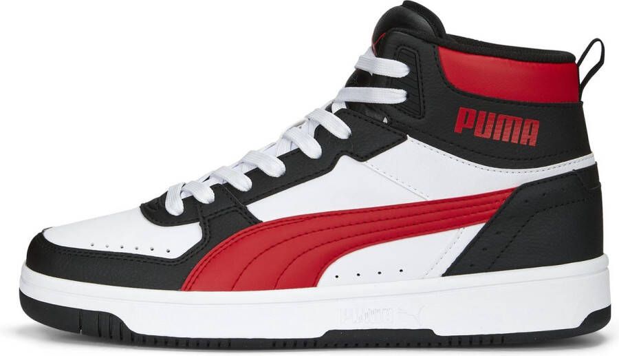PUMA Rebound JOY Unisex Sneakers White ForAllTimeRed Black