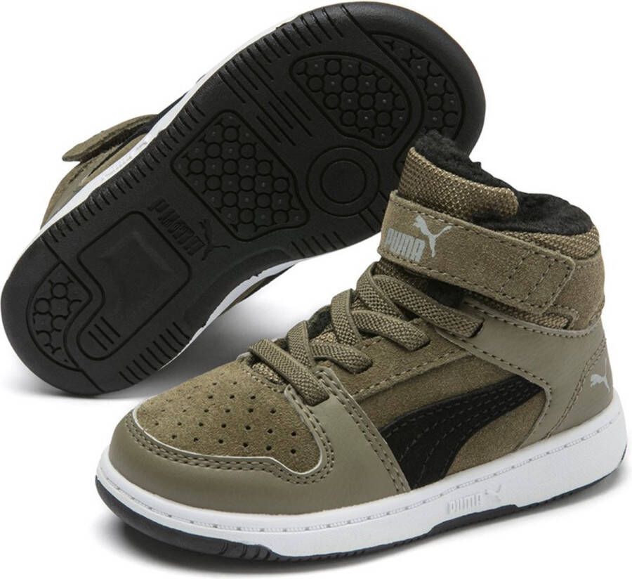 PUMA Rebound Layup Fur SD V Inf unisex kindersneakers gevoerd