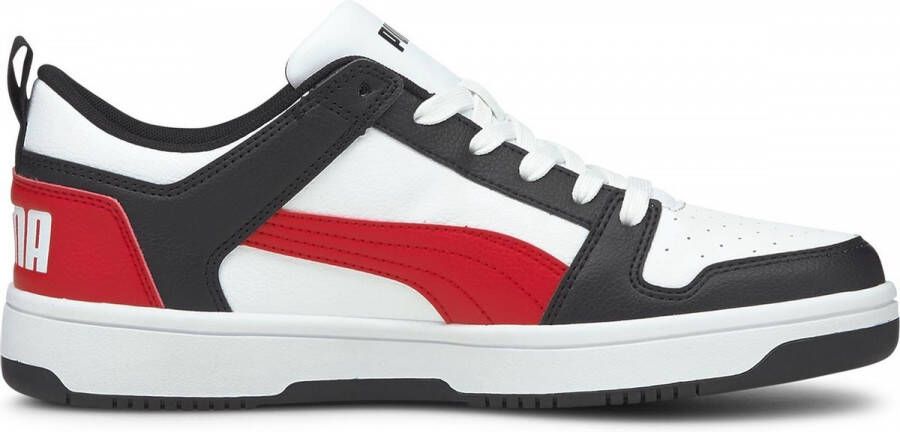 PUMA Rebound LayUp Lo SL Heren Sneakers White-Red Blast- Black