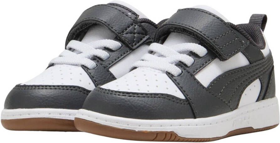 Puma Rebound V6 Low Basket Velcro 27 White Dusky