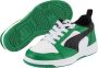 Puma Rebound V6 Lo sneakers wit zwart groen Jongens Meisjes Imitatieleer 33 - Thumbnail 5