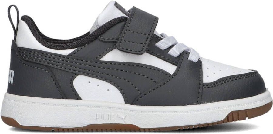 PUMA Rebound V6 Lo Inf Sneakers Jongens Leren Sneaker Wit