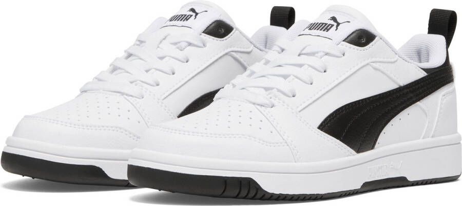 PUMA Rebound V6 Lo Jr Unisex Sneakers White- Black- Black