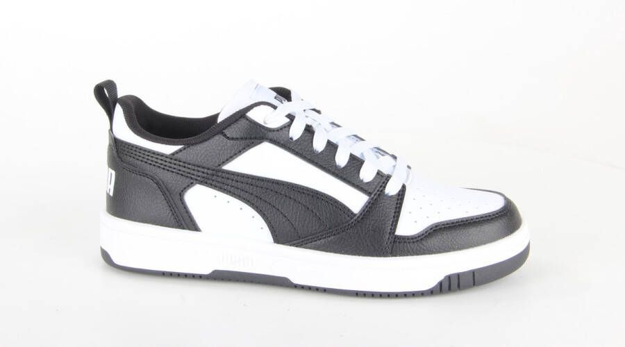 PUMA Rebound V6 Lo Sneaker Jongens Zwart wit