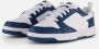 Puma Rebound V6 Low JR Sneakers Jongens Blauw - Thumbnail 2