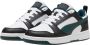 Puma Rebound V6 Lo Jr sneakers wit zwart donkergroen - Thumbnail 2