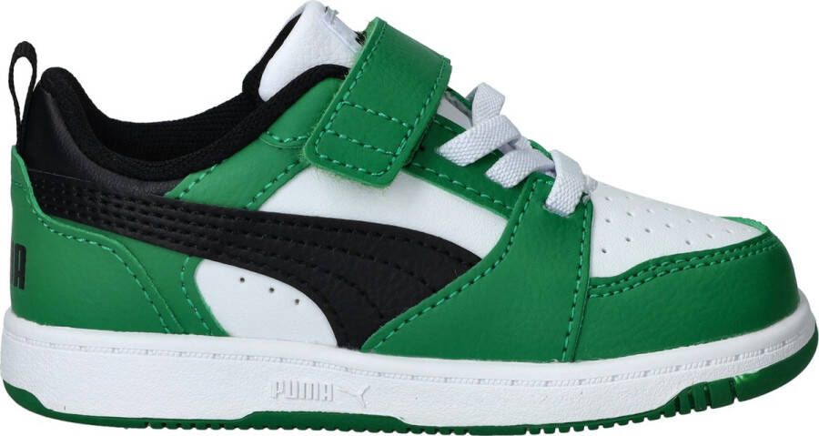 PUMA Rebound V6 Lo AC+ PS Unisex Sneakers White- Black-Archive Green - Foto 3