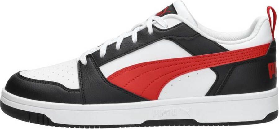 PUMA Rebound V6 Lo Jr Unisex Sneakers White-For All Time Red- Black - Foto 4