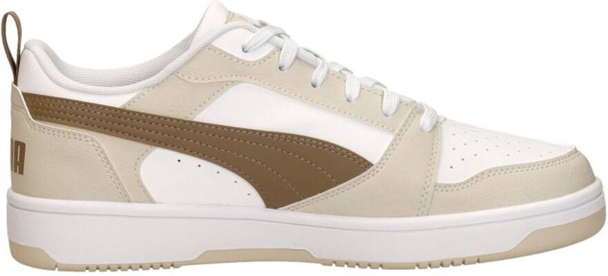 PUMA Rebound v6 Low Unisex Sneakers White-Totally Taupe-Alpine Snow - Foto 2