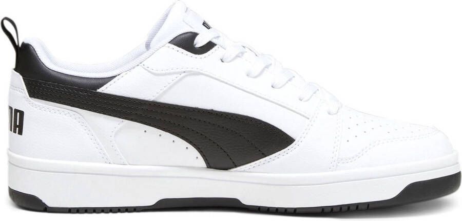 PUMA Rebound v6 Low heren sneaker sportschoen 392328 02 wit zwart - Foto 6