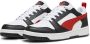 PUMA Rebound V6 Lo Jr Unisex Sneakers White-For All Time Red- Black - Thumbnail 3
