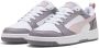 PUMA Rebound v6 Low Unisex Sneakers White-Mauve Mist-Plum Jam - Thumbnail 2