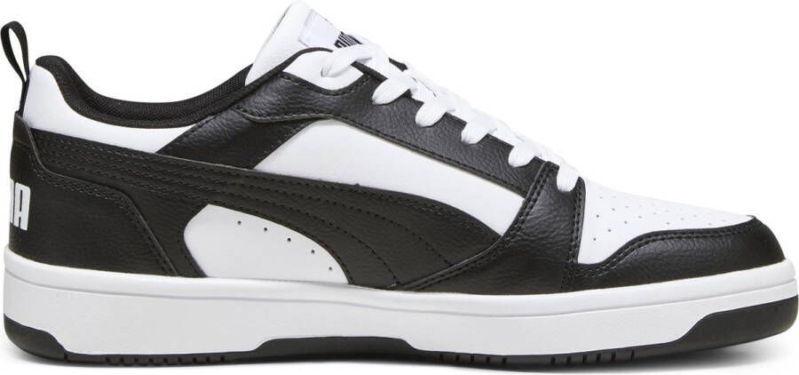 PUMA Rebound v6 Low Unisex Sneakers White- Black- Black - Foto 2