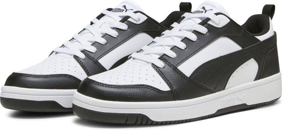 PUMA Rebound v6 Low heren sneaker sportschoen 392328 02 wit zwart - Foto 7