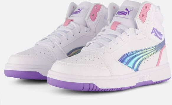 PUMA Rebound v6 Mid Bouncy Sky Sneakers wit Dames