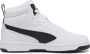 Puma Rebound v6 Mid V6 Mid sneakers lichtgrijs donkerblauw rood Jongens Meisjes Imitatieleer 39 - Thumbnail 3