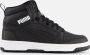 Puma Rebound V6 Mid sneaker zwart wit Jongens Meisjes Imitatieleer 36 Sneakers - Thumbnail 1