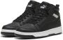 Puma Rebound V6 Mid sneaker zwart wit Jongens Meisjes Imitatieleer 36 Sneakers - Thumbnail 1