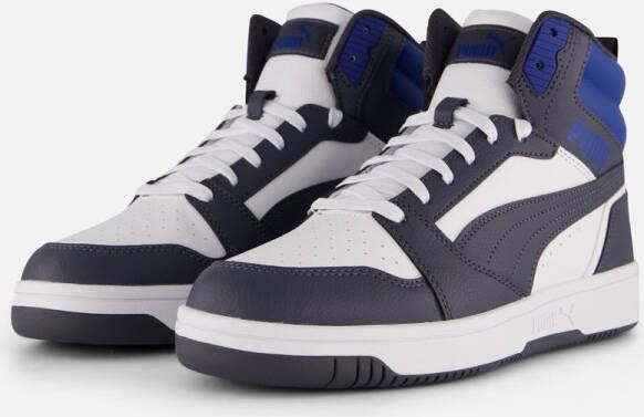 PUMA Rebound v6 Sneakers wit Imitatieleer