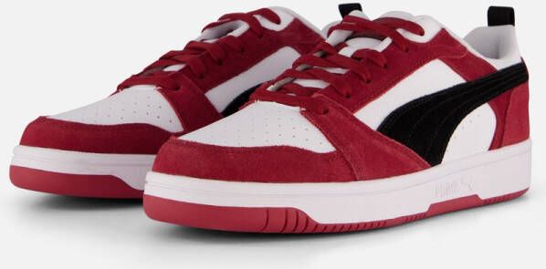 PUMA Rebound v6 Sneakers wit Imitatieleer