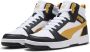 PUMA Rebound v6 Unisex Sneakers White-Archive Gold- Black - Thumbnail 1