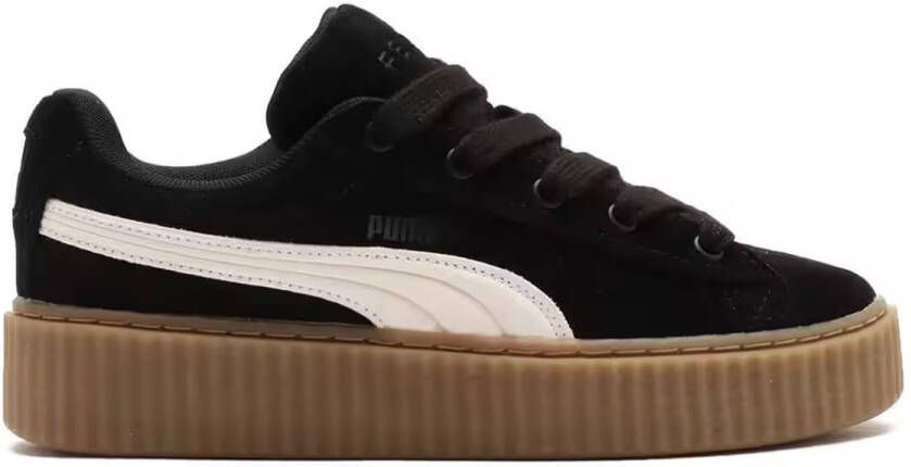 PUMA Rihanna Fenty Creeper Phatty Zwart Wit Suede Sneakers Dames