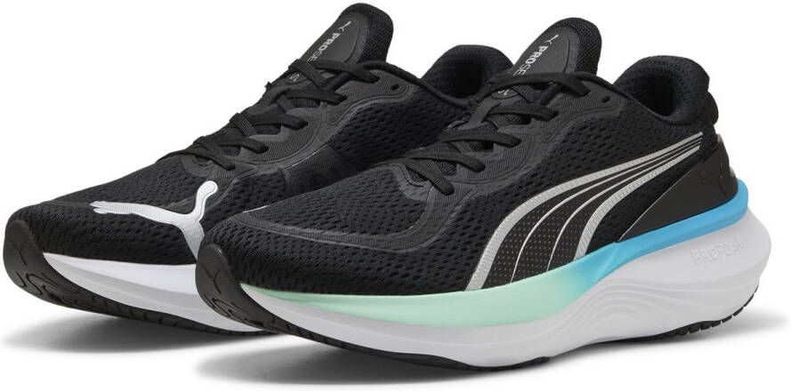 PUMA Scend Pro 2 Unisex Sportschoenen Black-Mint Melt-Speed Blue