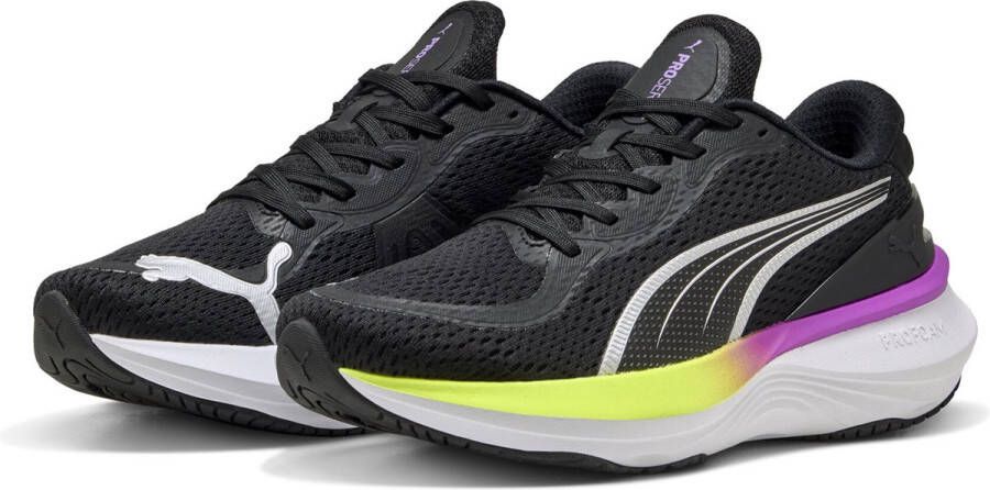 PUMA Scend Pro 2 Unisex Sportschoenen Black-Yellow Alert-Pure Magenta