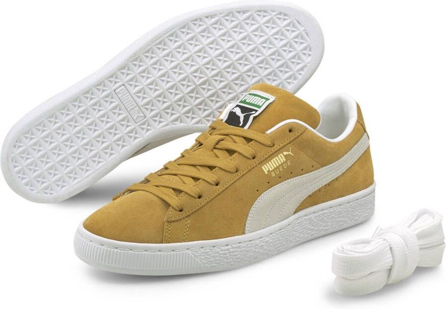PUMA Schuhe Low Suede Classic XXI 374915 Honey Mustard- White