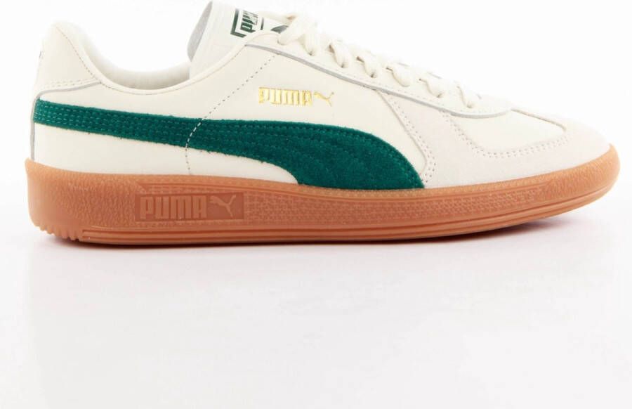 Puma Witte Army Trainer Sneakers met Donkere Details White Heren
