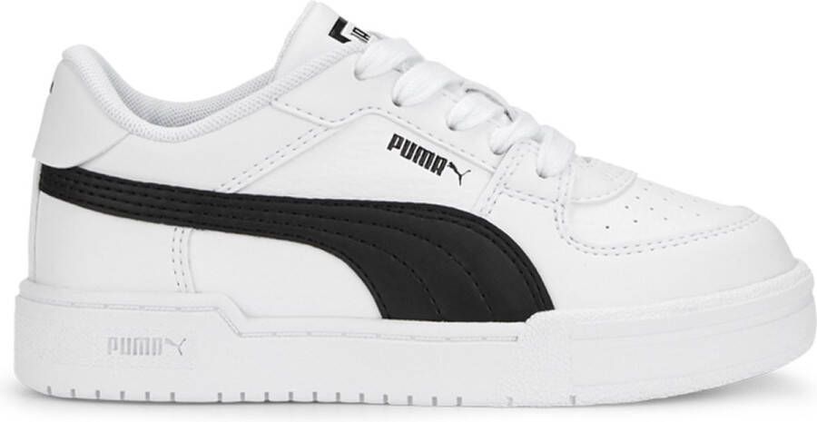 Puma California Pro sneakers wit zwart Jongens Meisjes Imitatieleer Effen 29