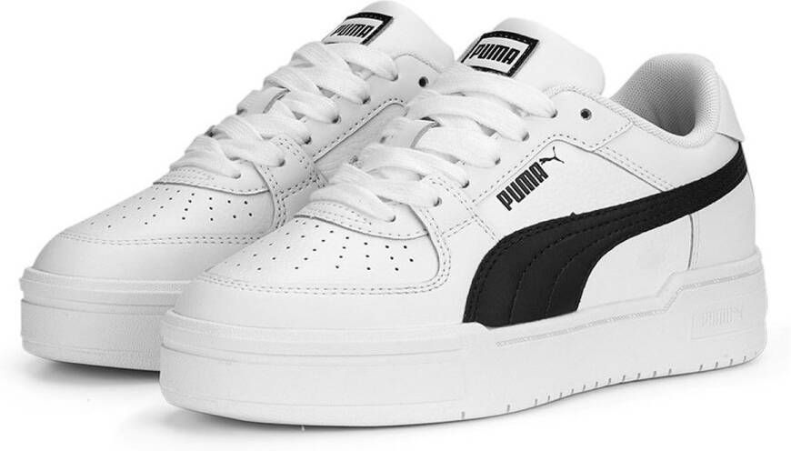 Puma California Pro sneakers wit zwart Imitatieleer Effen 35.5