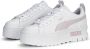 Puma Mayze Lth Fashion sneakers Schoenen white pearl pink vivid violet maat: 38.5 beschikbare maaten:38.5 - Thumbnail 2