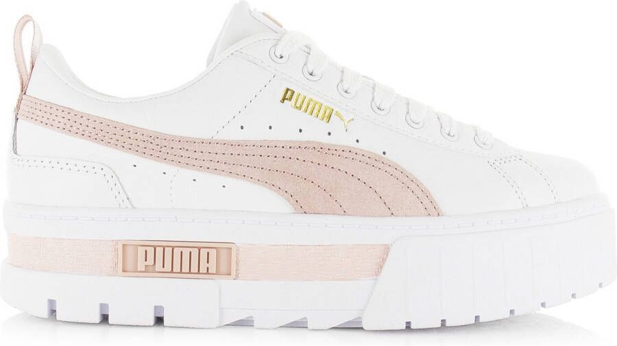 PUMA SELECT Mayze Leather Sneakers Puma White Rose Quart Dames