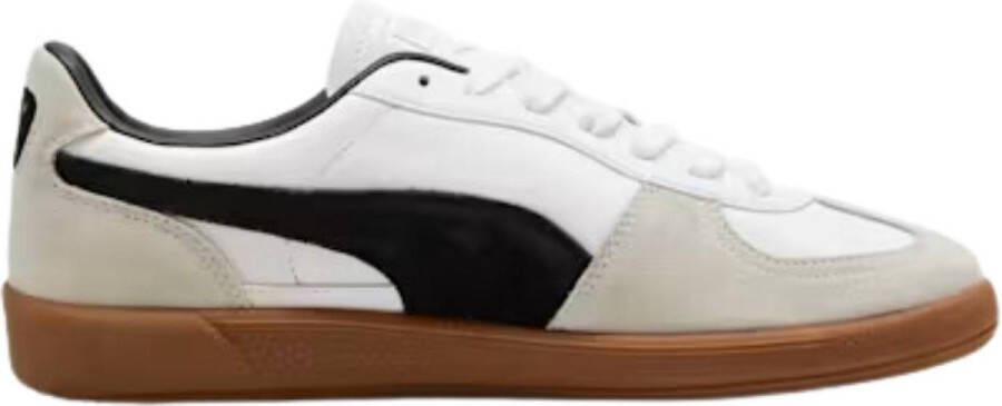 Puma Palermo Lth White Vapor Gray Gum Wit Leer Lage sneakers Unisex - Foto 4