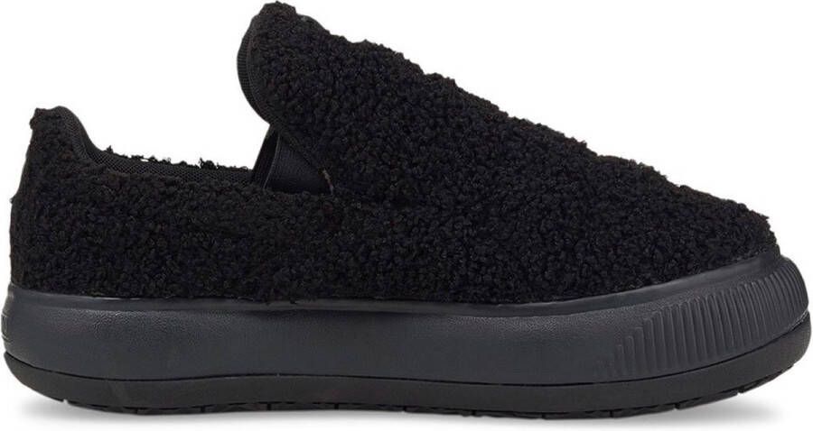 PUMA SELECT Suede Mayu Slip-On Teddy Sneakers Dames Puma Black Dark Slate