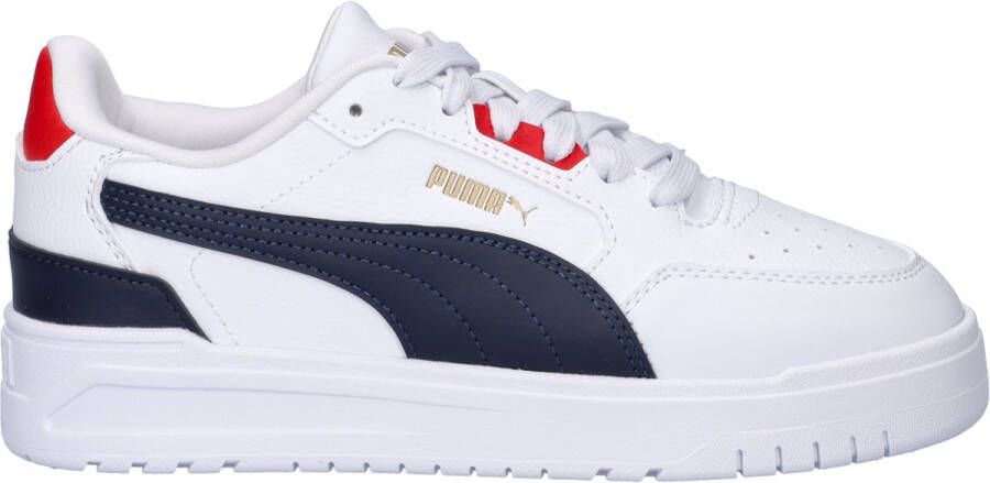 PUMA Shuffle Downtown Jr. kids sneaker Wit blauw
