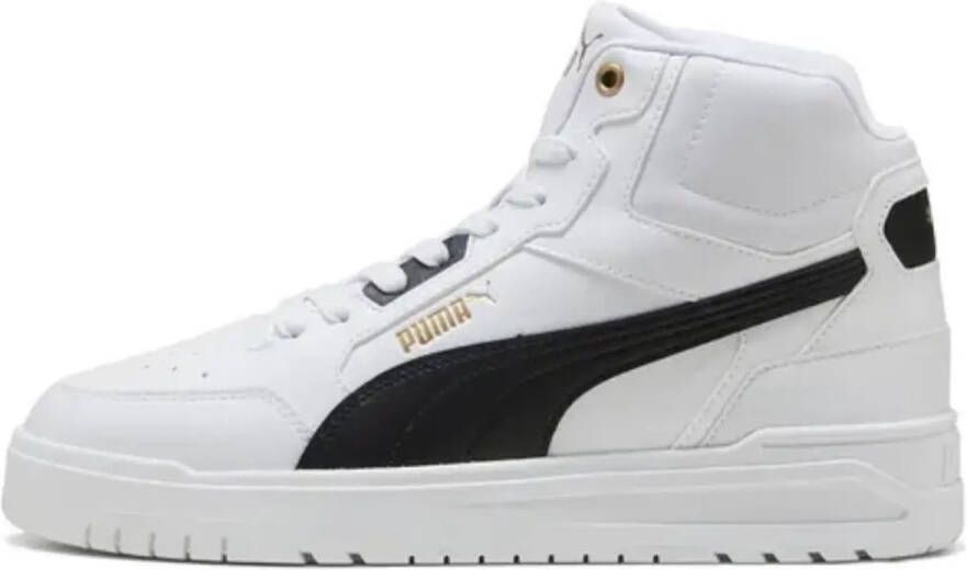 PUMA Shuffle Downtown Mid Jr Sneakers Jongens Wit
