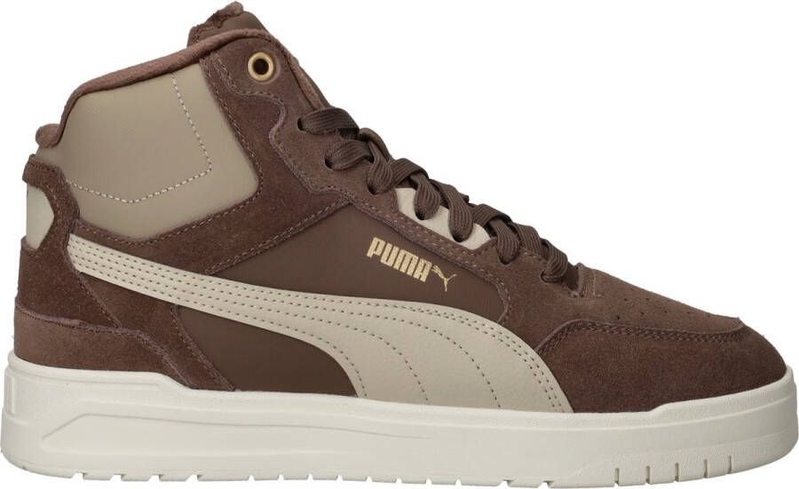 PUMA Shuffle Downtown Mid WTR Unisex Sneakers Flat Bronze-Desert Dust- Gold