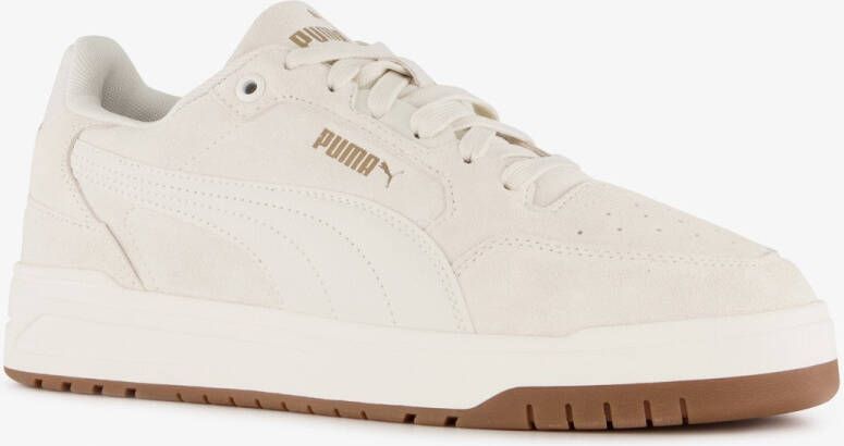 PUMA Shuffle Downtown suede heren sneakers wit Uitneembare zool