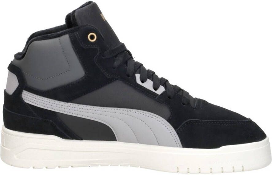 PUMA Shuffle Downtown Mid WTR Unisex Sneakers Black-Gray Echo- Gold